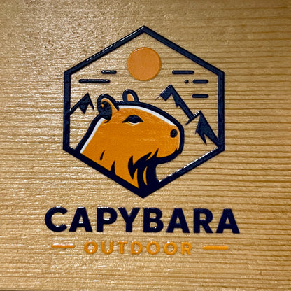 “CAPYBARA OUTDOOR” Brand Crystal Sticker