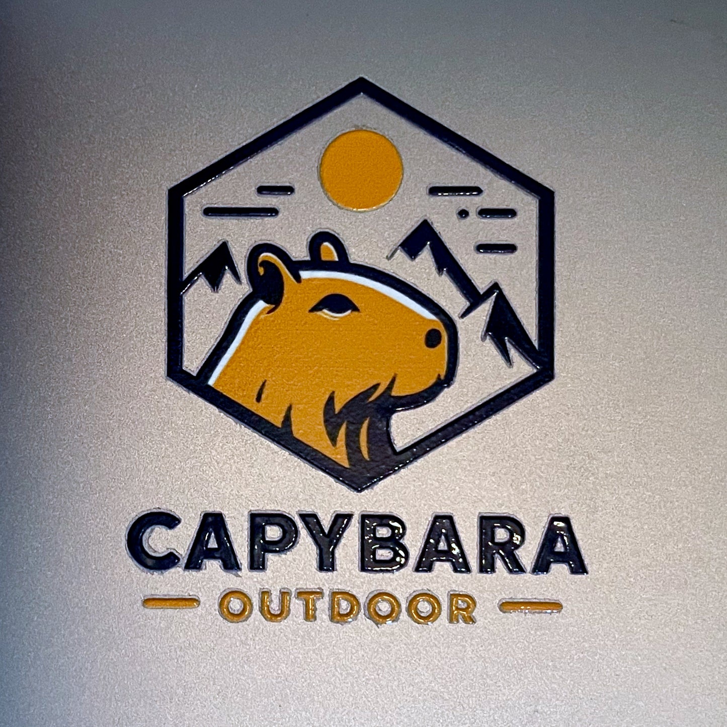 “CAPYBARA OUTDOOR” Brand Crystal Sticker